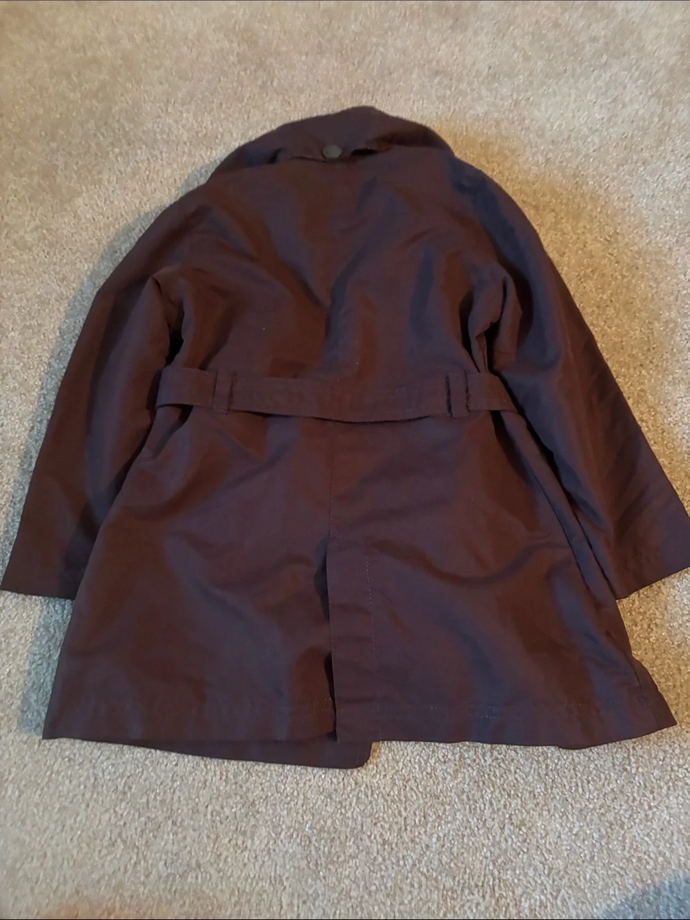 OshKosh B'gosh Brown Girls' Coat with Pink Polka Dot Lining